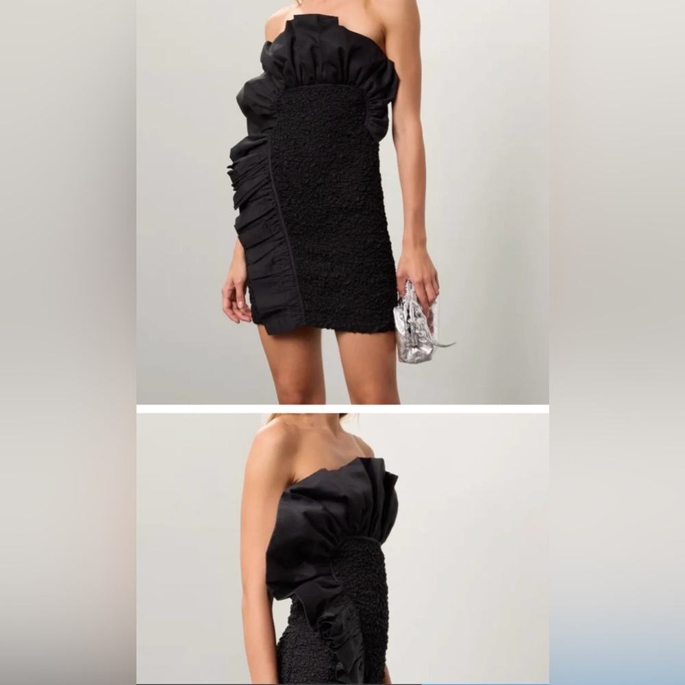 Mara Hoffman Elegant Black Strapless Dress